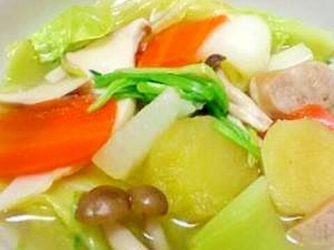 こんだけ入れば薬膳っしょ！たっぷり野菜のスープ